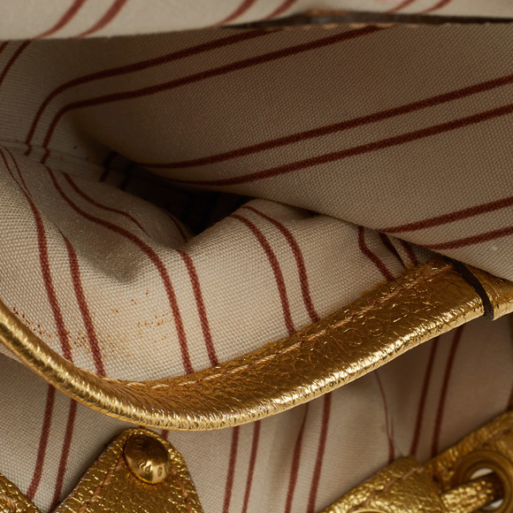 LOUIS VUITTON Cream/Gold Canvas and Leather Antigua Theda PM Bag - Picture 7 of 8